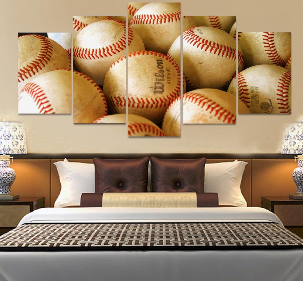 Vintage Baseball Canvas Wall Art  Framed Decor Poster Print