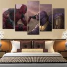 Thanos Vs Deadpool Canvas Wall Art  Framed Decor Poster Print