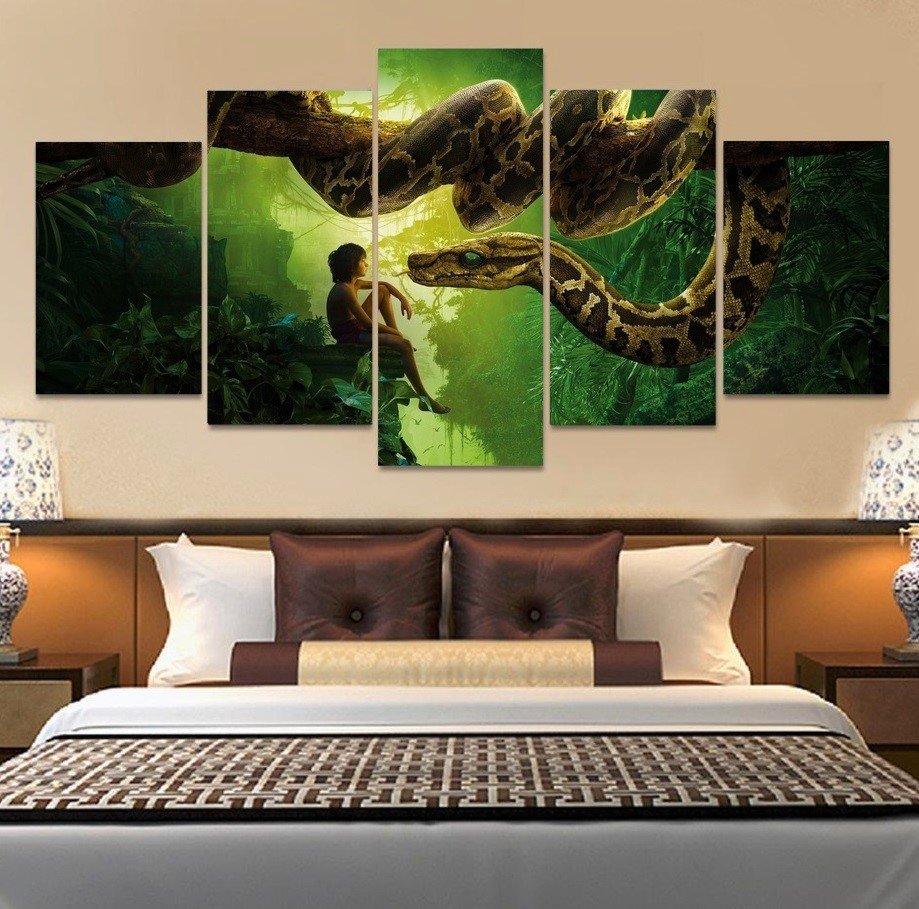 The Jungle Book Canvas Wall Art  Framed Decor Poster Print