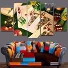 Texas Holdem Poker Canvas Wall Art  Framed Decor Poster Print