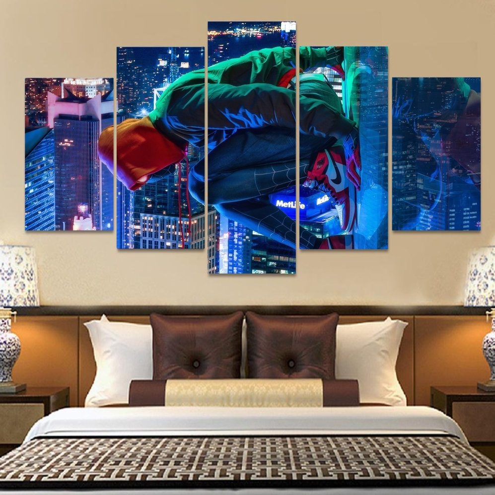 Muti Verse Spider Man Canvas Wall Art  Framed Decor Poster Print
