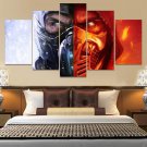Kombat Subzero Scorpion Canvas Wall Art  Framed Decor Poster Print