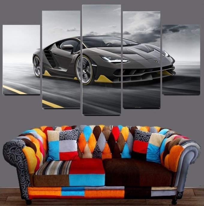 Lamborghini Centenario Canvas Wall Art  Framed Decor Poster Print