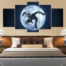 Black Moon Spider Man Canvas Wall Art  Framed Decor Poster Print