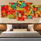 Candy Gummy Bears Canvas Wall Art  Framed Decor Poster Print