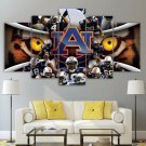 Auburn Tigers Football Canvas Wall Art  Framed Decor Poster Print