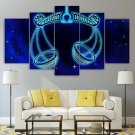 Astrology Zodiac  Libra Canvas Wall Art  Framed Decor Poster Print