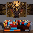 Fantasy Rain Deer Canvas Wall Art  Framed Decor Poster Print