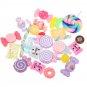 30 Pcs/Pack Slime Beads Candy Flatbacks Resin Flat Back Scrapbooking Charms DIY