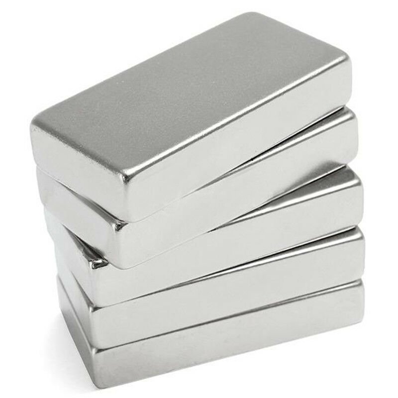 N52 Super Strong Block Cuboid Disc Magnet 50x25x10mm Rare Earth Neodymium Kit