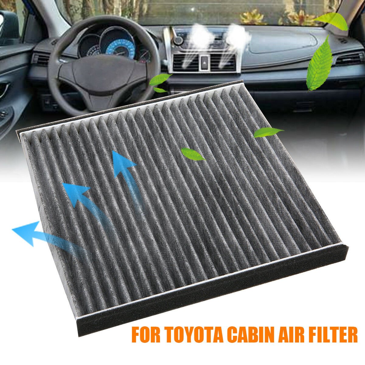 Full Fiber Cabin Air Filter Conditioning Replacement Fit For Toyota Camry Lexus