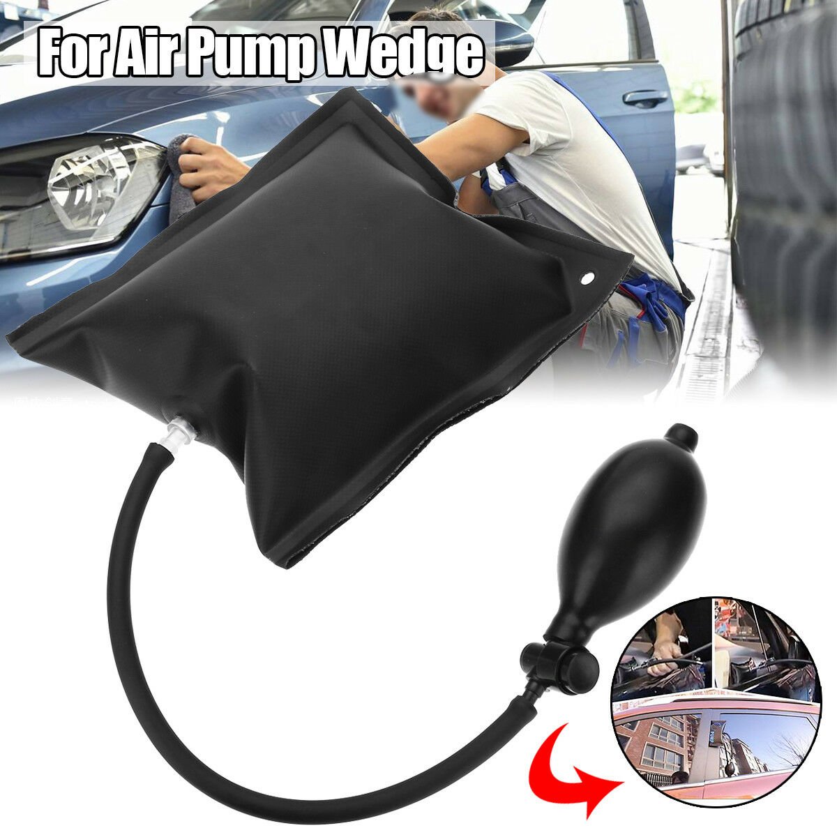 Car Window Door Pump Wedge Airbag Inflatable Open Entry Hand Repair Tool Useful