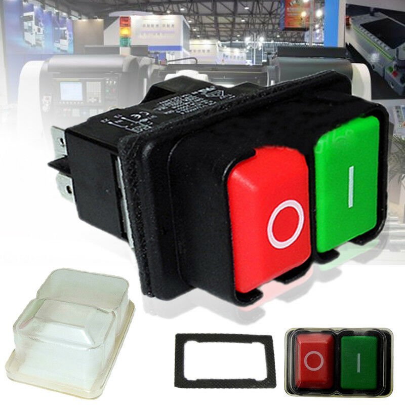 On Off Switch KJD17 4 pin 220V For Bench Saws Mag Drill Magnetic Switch ...