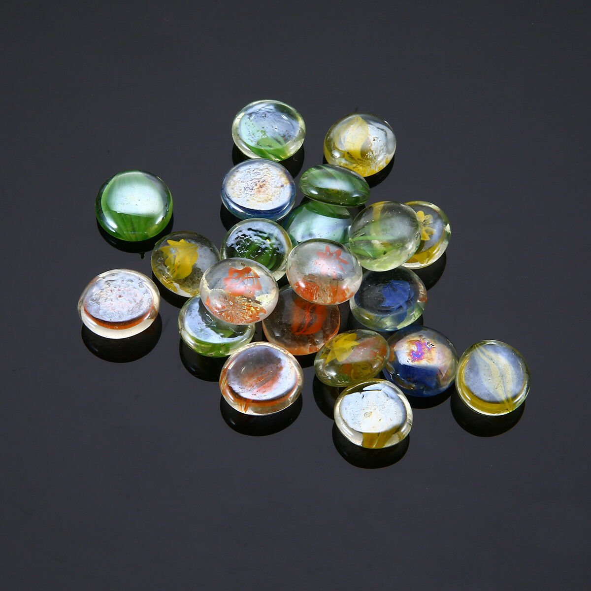 100g Mixed Color Glass Gems Mosaic Tiles Pebbles Nuggets for DIY Deroe Projects