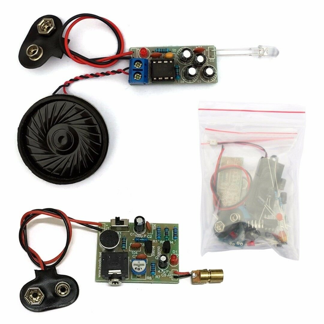 12V Laser Infrared Wireless Audio Transmission Transceiver DIY Learning