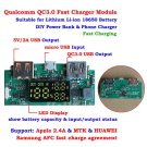 QC3.0 USB 3.7V Lithium 18650 Battery Fast Charging Module DIY Power Bank 85%