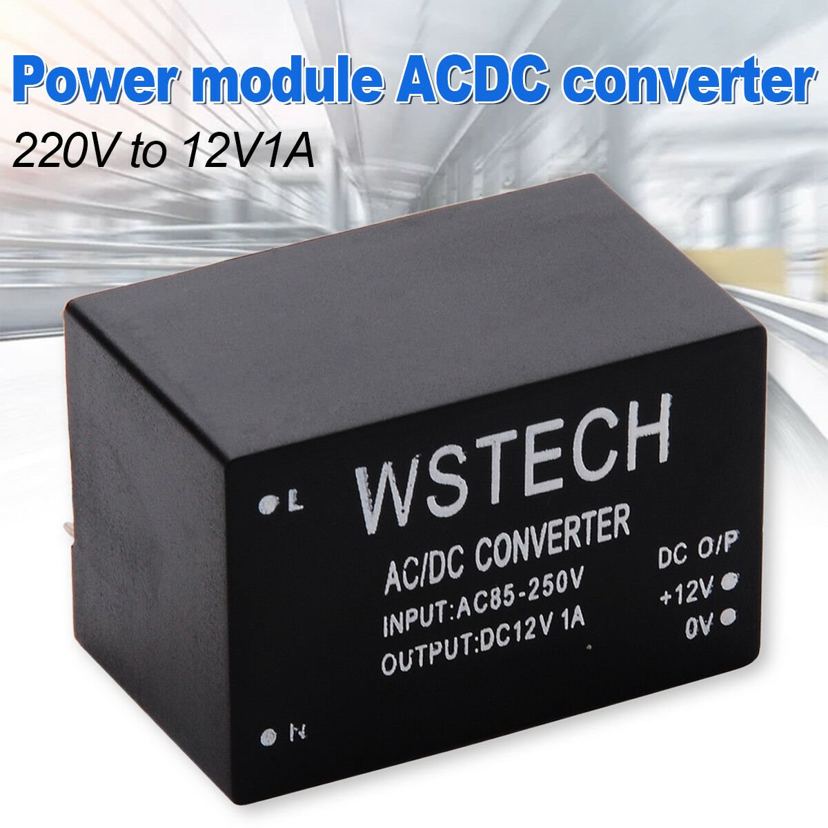 AC-DC Converter 110V 220V 230V to DC 12V 1A Switching Power Supply Module DIY