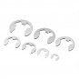 120pcs 304 Stainless Steel E-Clip Retaining Circlip Assortment Kit 1.5mm - 10mm