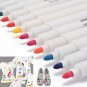 13pcs Fabric Marker Paint Pens Permanent For DIY Textile Clothes T-Shirt Shoes