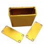 Gold Aluminum PCB Instrument Box Enclosure Electron Project Case 45x45x18.5mm