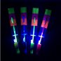 12Pcs Blue Funny LED Light Flying Rotating Rocket Helicopter Elastic Toy Gift