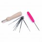 50 Color Soft Wool Fibre Felt Needle Tool Set Felting Mat Starter Craft Tool Kit