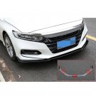 Carbon Fiber Front Bumper Lip Protection Cover Trim 3pcs for Honda Accord 2018