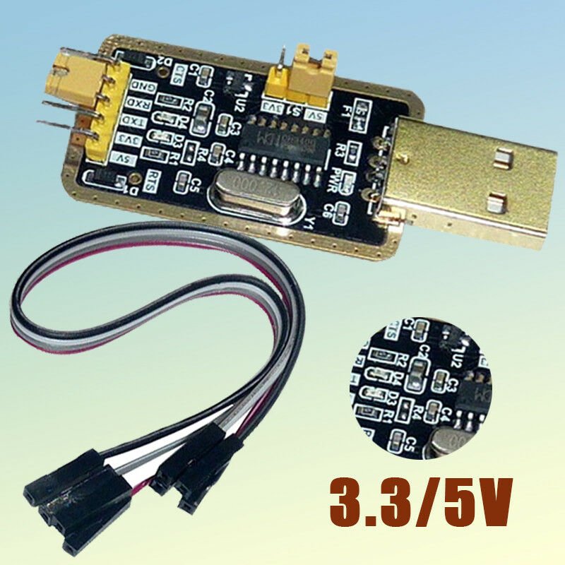 1 Set USB to TTL Serial Converter Adapter CH340G 5V & 3.3V (without DTR Pin)