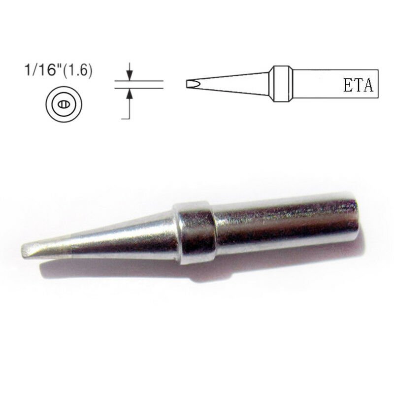 WELLER ETX Bent Conical Soldering Tips - 0.2mm All-Round Tips For Wesd50 Wes51 We1010 183630