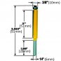 1/4" Shank 3/8" Cutting Diameter 2"/ 3" Height Extra Long Flush Trim Router Bit
