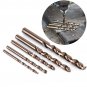 5Pcs HSS-CO High Speed Steel M35 5%Cobalt Drill Bits Tool Set 4/5/6/8/10mm