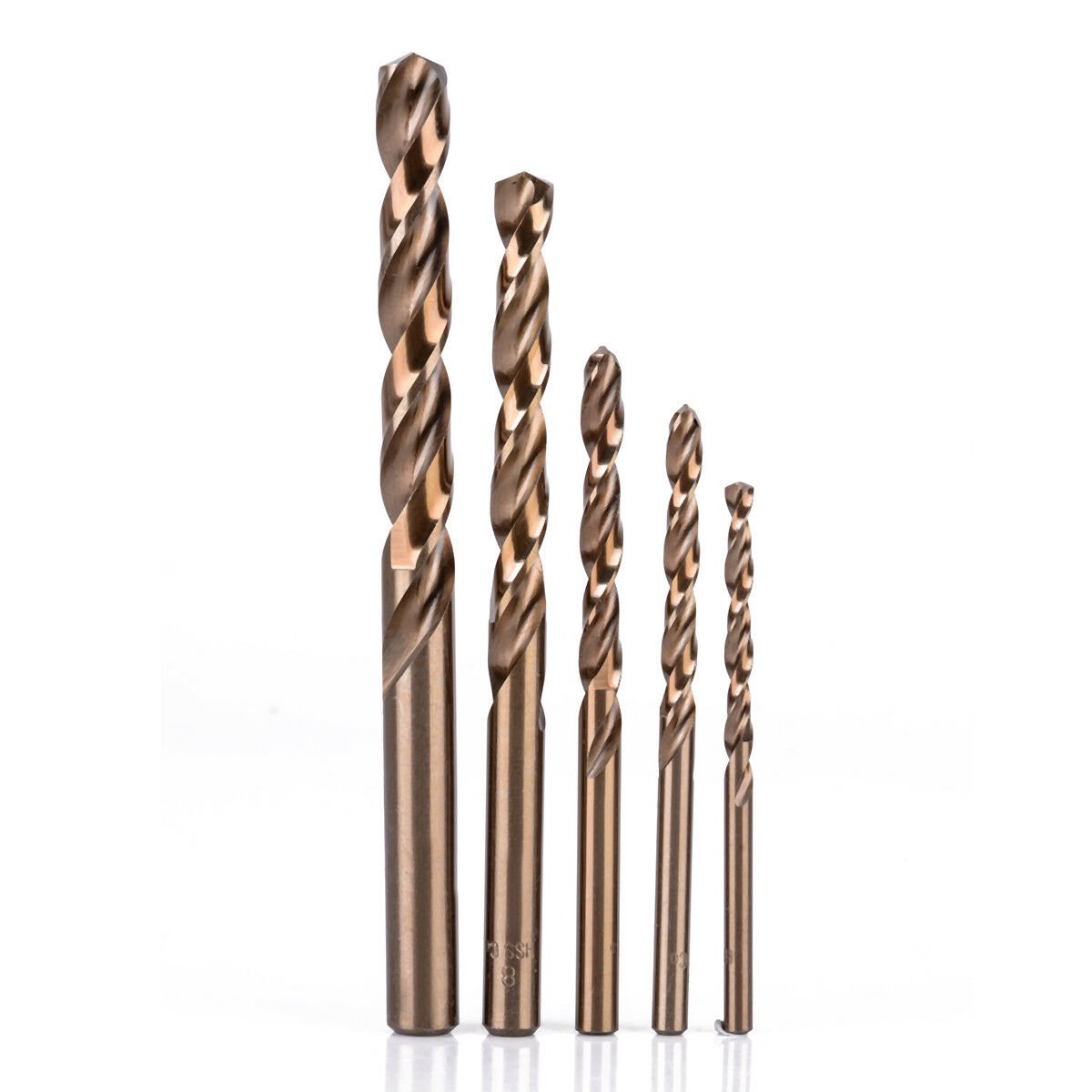 5Pcs HSSCO High Speed Steel M35 5Cobalt Drill Bits Tool Set 4/5/6/8/10mm