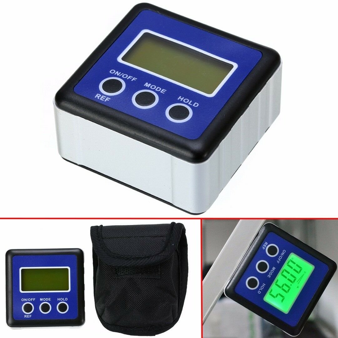 Digital Protractor Angle Finder Bevel Box Inclinometer Meter Magnetic Carpentry