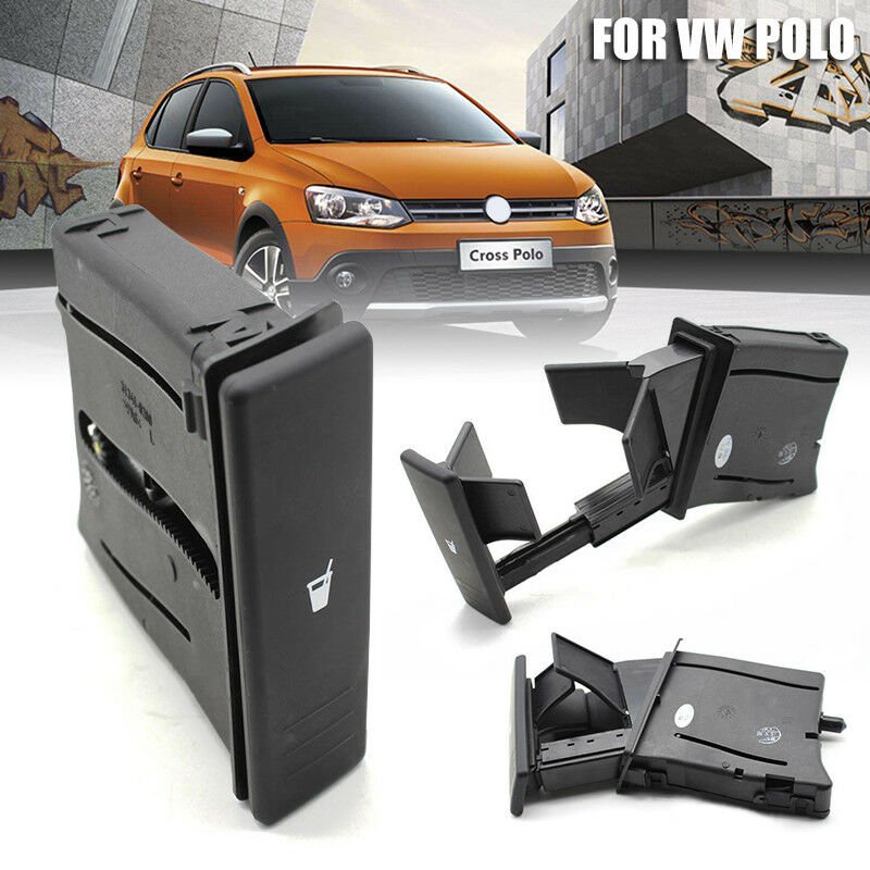 Black Center Console Water Drink Cup Holder 6Q0 858 602 G for VW Polo 2002-2010