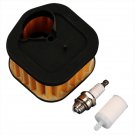 Fuel Filter Air Filter Kit For Husqvarna 385 385XP 390 390XP Spark Plug Garden