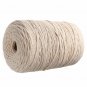3mmx220m Natural Beige Cotton Twist Cord Rope Artisan Craft Macrame String Long