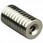 5pcs N50 Strong Round Neodymium Magnets Countersunk Ring 5mm Hole 20x4mm