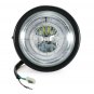 6.5" Universal Motorcycle Halo Ring Blue Led Headlight For Honda Cafe Racer 12V