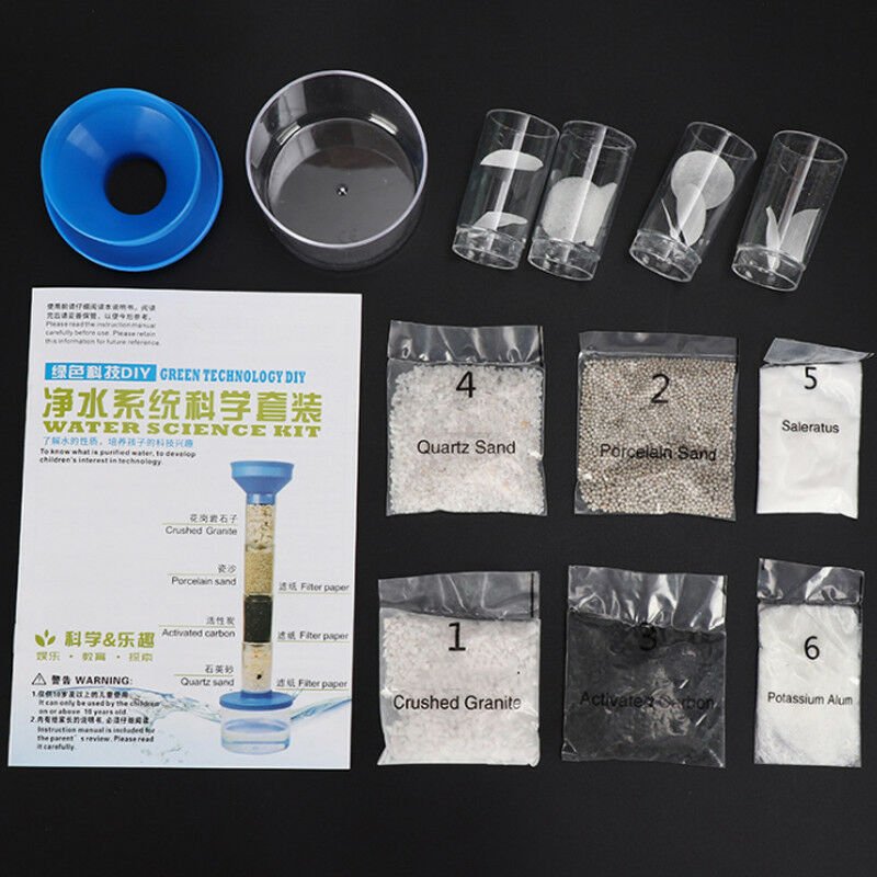 DIY Water Purifier Science Kit Educational Experiment Toy Practice