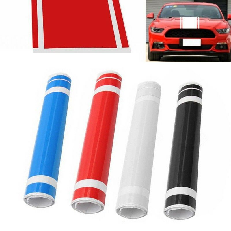 DIY Car Auto Decal  stickers Hood Dual Racing Stripe for Mustang Vinyl Graphics