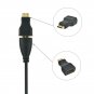 High Speed HDMI to HDMI Male Cable + Micro HDMI Adaptor+ Mini HDMI Adapter 0.5m