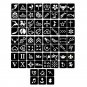 118 Pattern Airbrush Template  Temporary Tattoo Stencil Sticker Body Paint Art