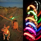 LED Dog Collar USB Rechargeable Waterproof Glowing Night Light Up