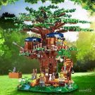 All seasons tree house city building blocks creator tree house room home bricks set