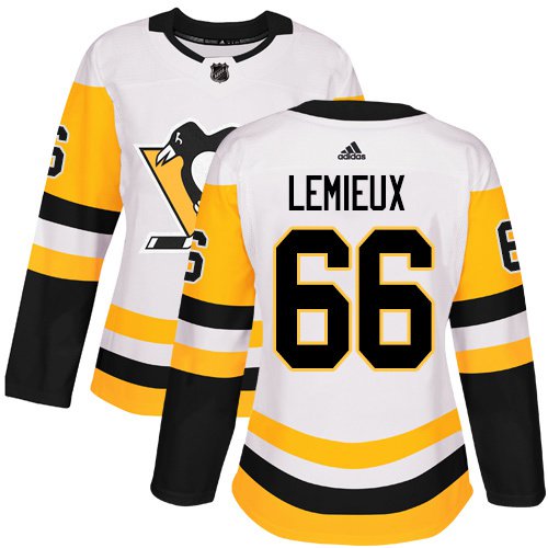 Women's Pittsburgh Penguins #66 Mario Lemieux Player Hockey Away Jersey ...