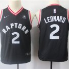 Youth Toronto Raptors #2 Kawhi Leonard Basketball Stitched Jersey Black