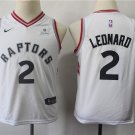 Youth Toronto Raptors #2 Kawhi Leonard Basketball Stitched Jersey White