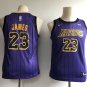 Youth Los Angeles Lakers #23 LeBron James Purple Basketball Jersey Stitched