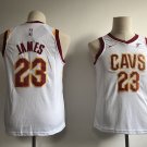 Youth Cleveland Cavaliers #23 LeBron James Basketball Jersey White Stitched