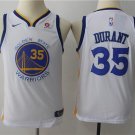 Youth Golden State Warriors 35# Kevin Durant White Basketball Jersey